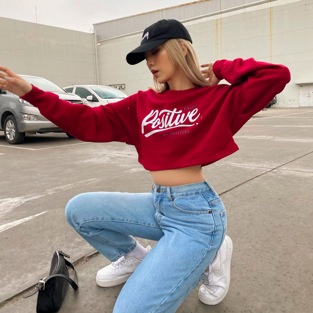 Positive Tshirt Croptop