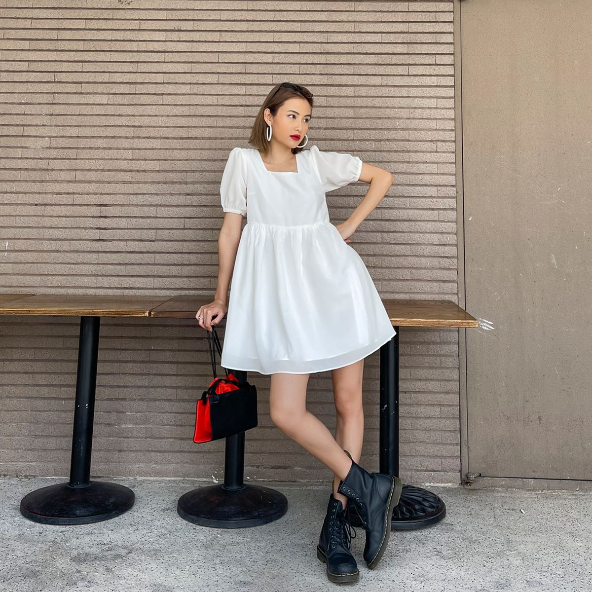 Square Neck Babydoll Dress