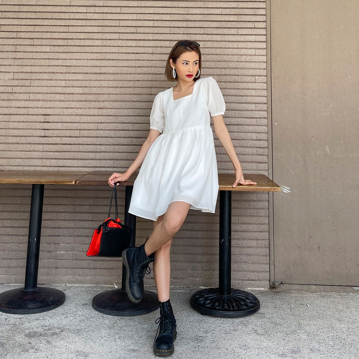 Square Neck Babydoll Dress