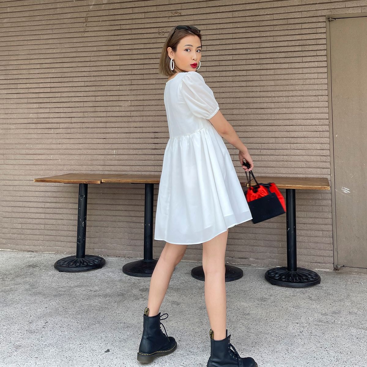 Square Neck Babydoll Dress
