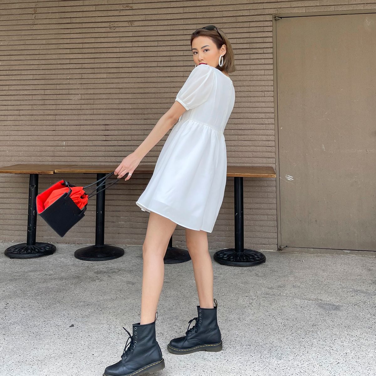 Square Neck Babydoll Dress