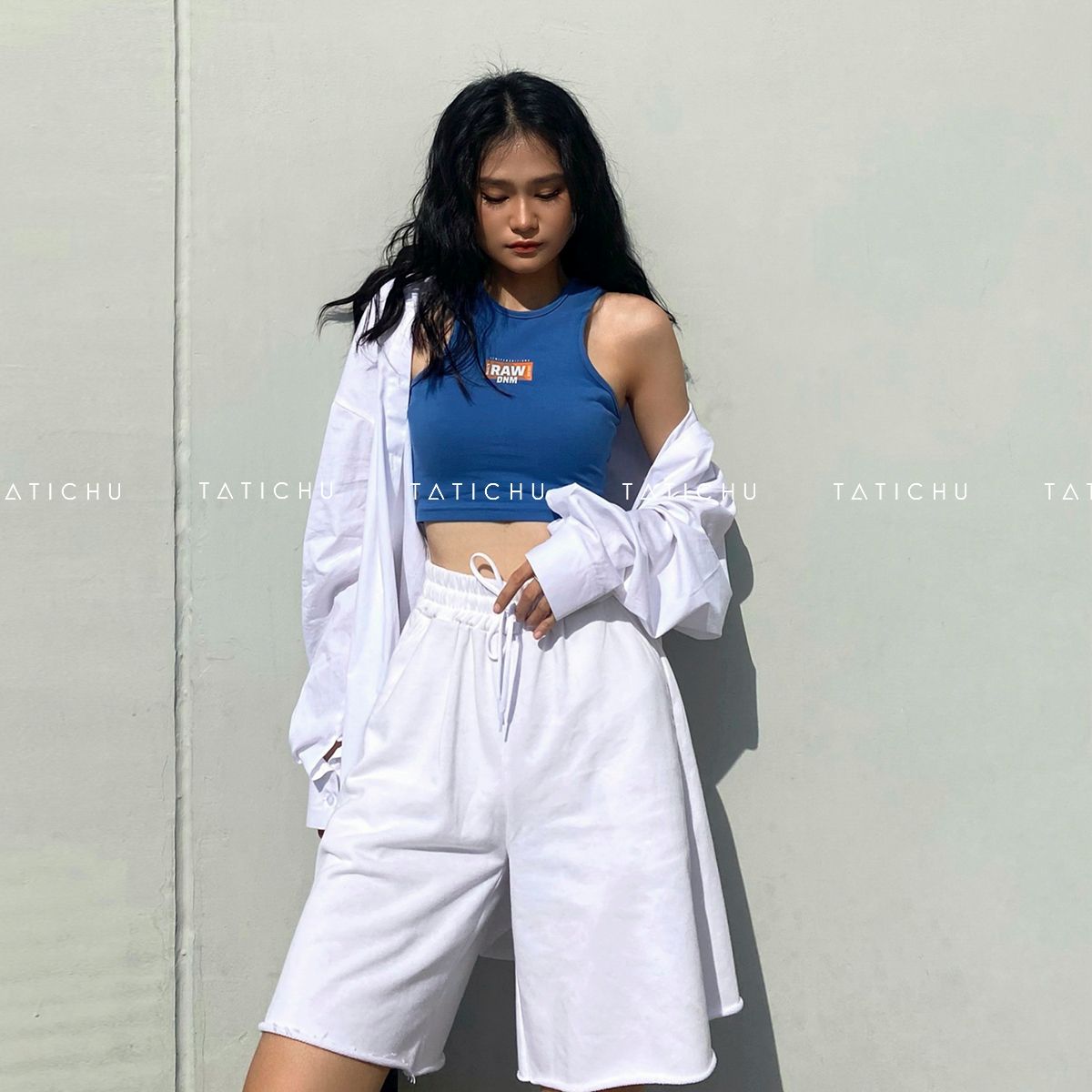 Drawstring Longline Short