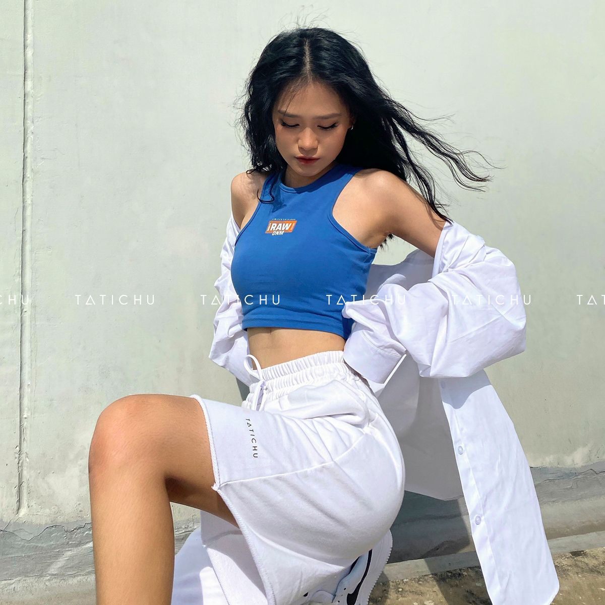 Drawstring Longline Short