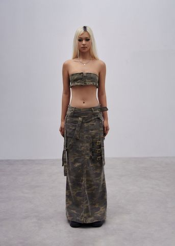  CAMO - Ruffles Tube Top 