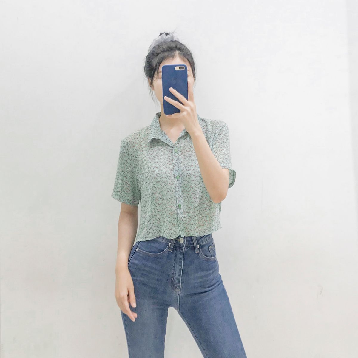 Floral Chiffon Croptop