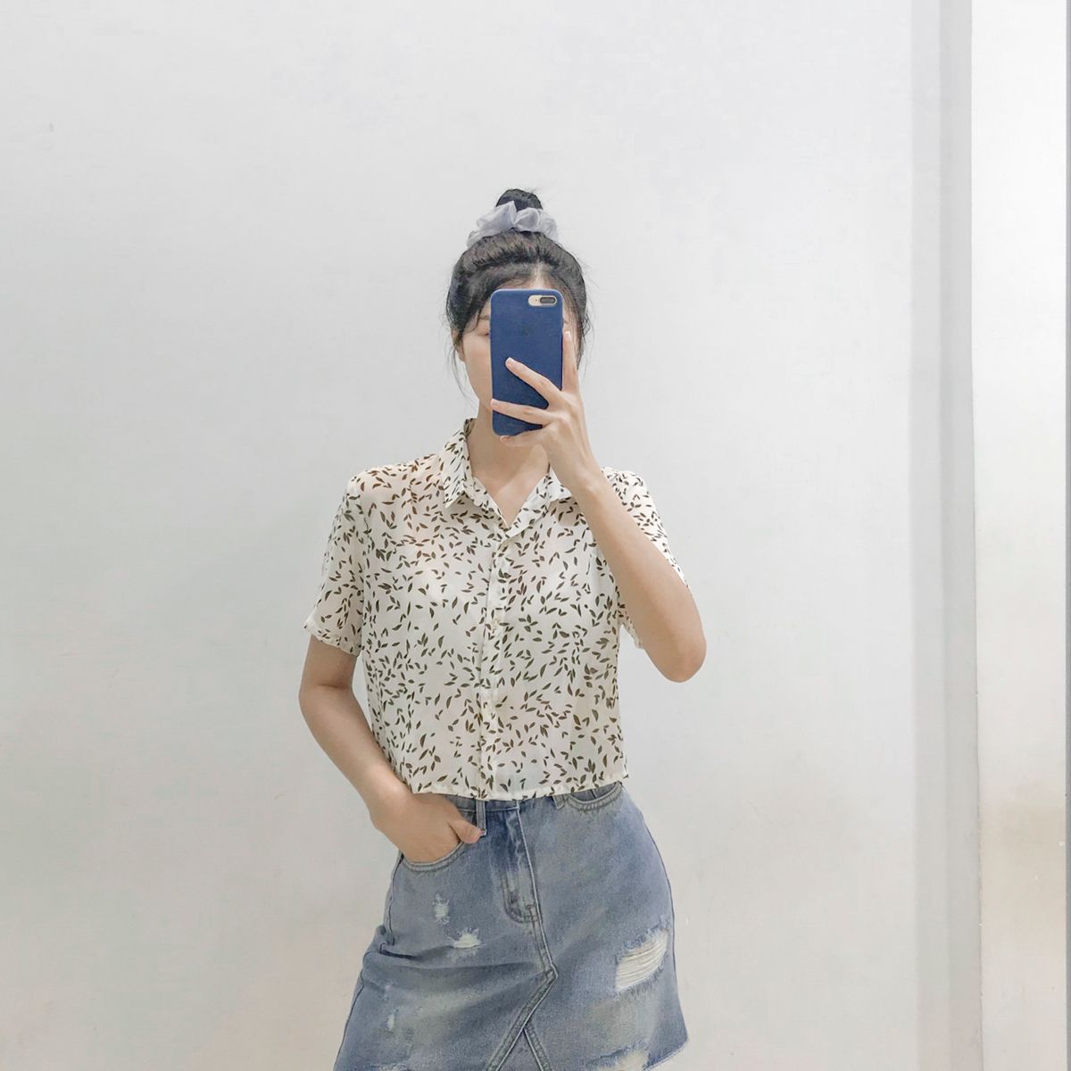 Floral Chiffon Croptop