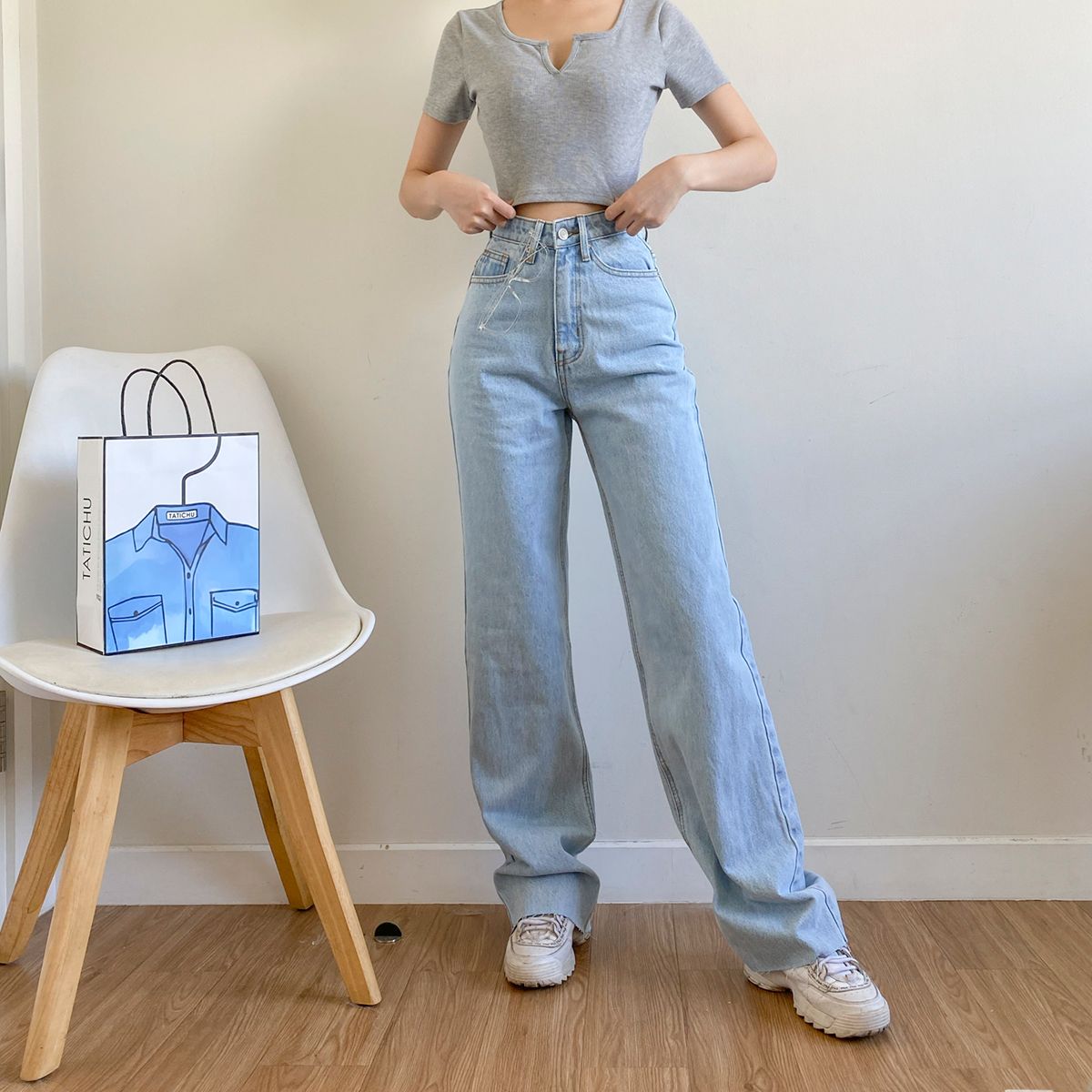Long Denim Jeans