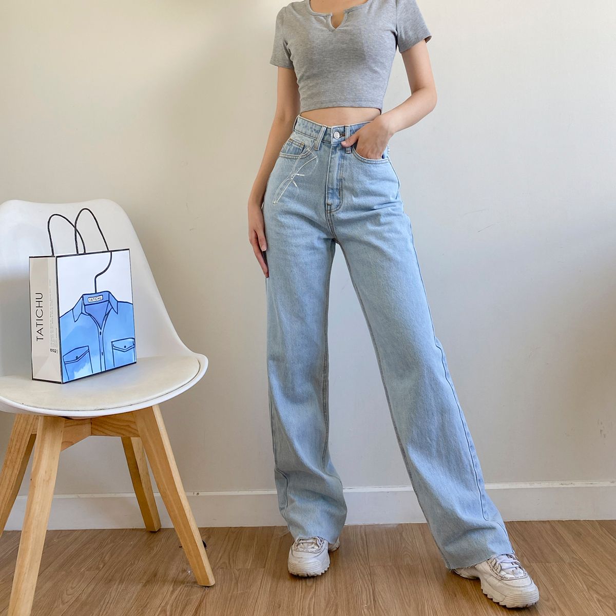 Long Denim Jeans