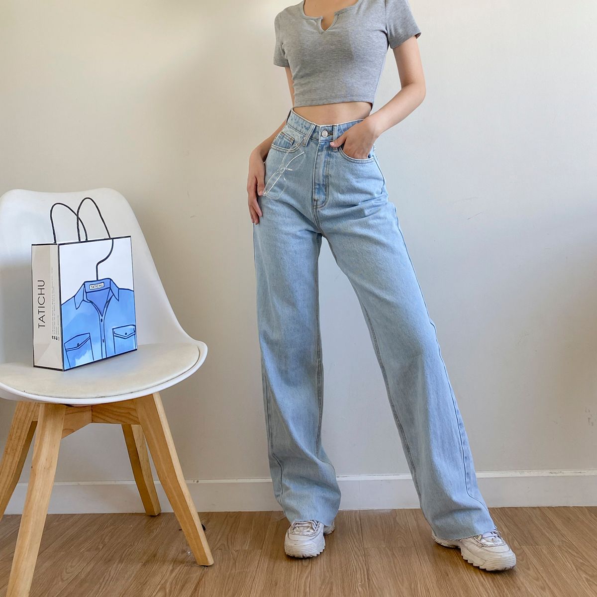 Long Denim Jeans