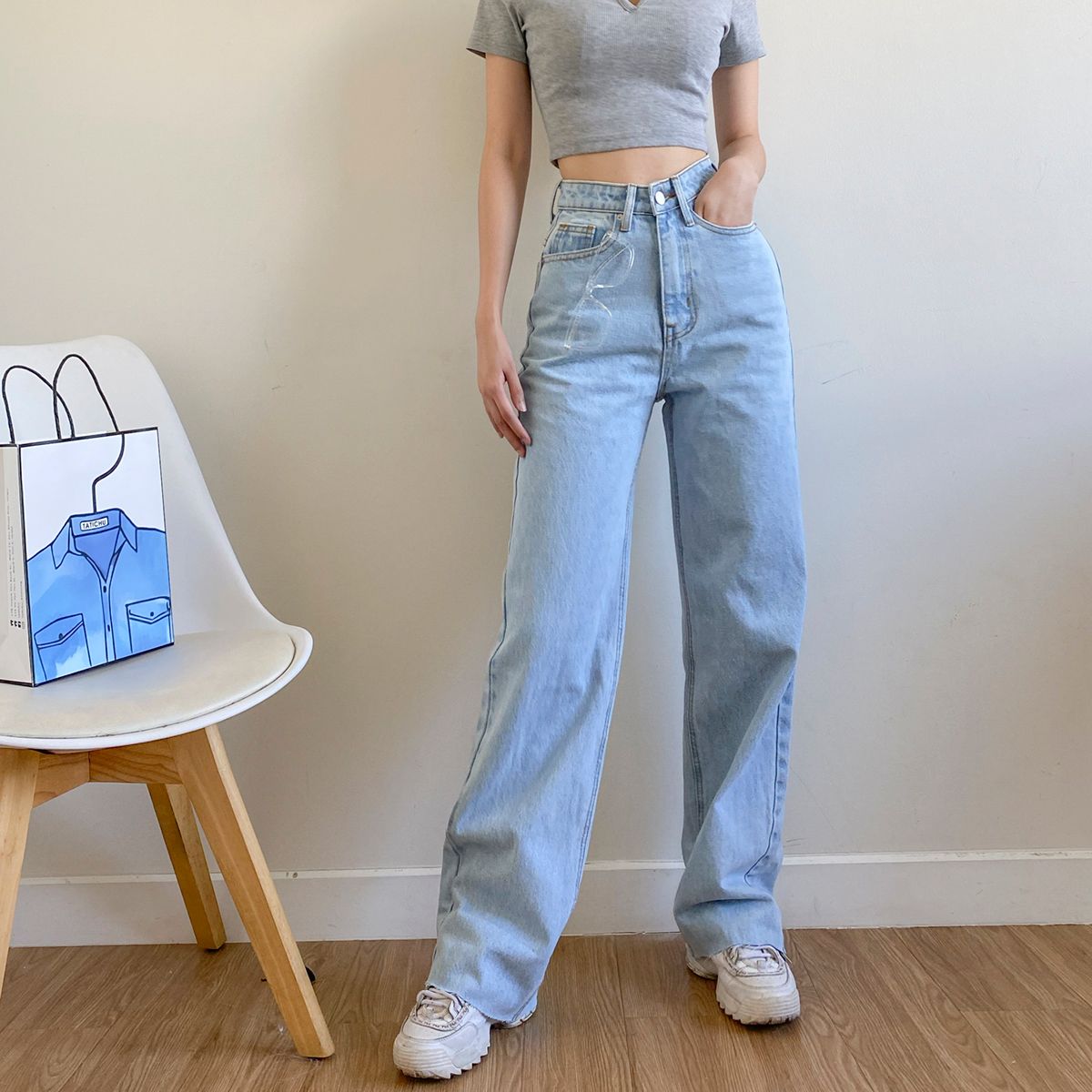 Long Denim Jeans