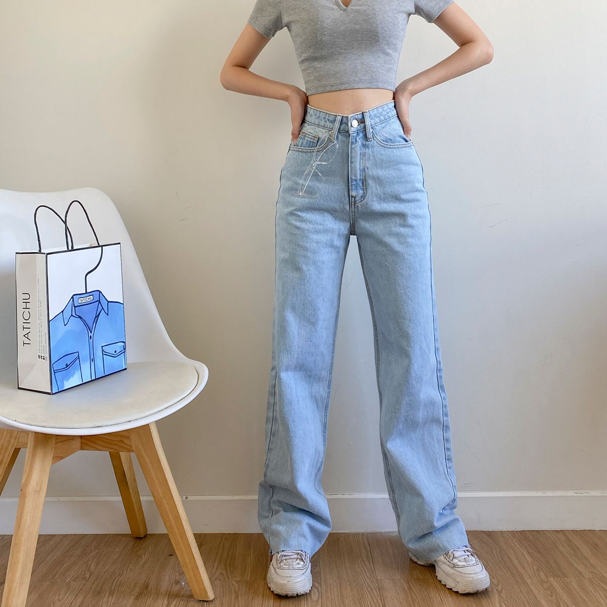 Long Denim Jeans