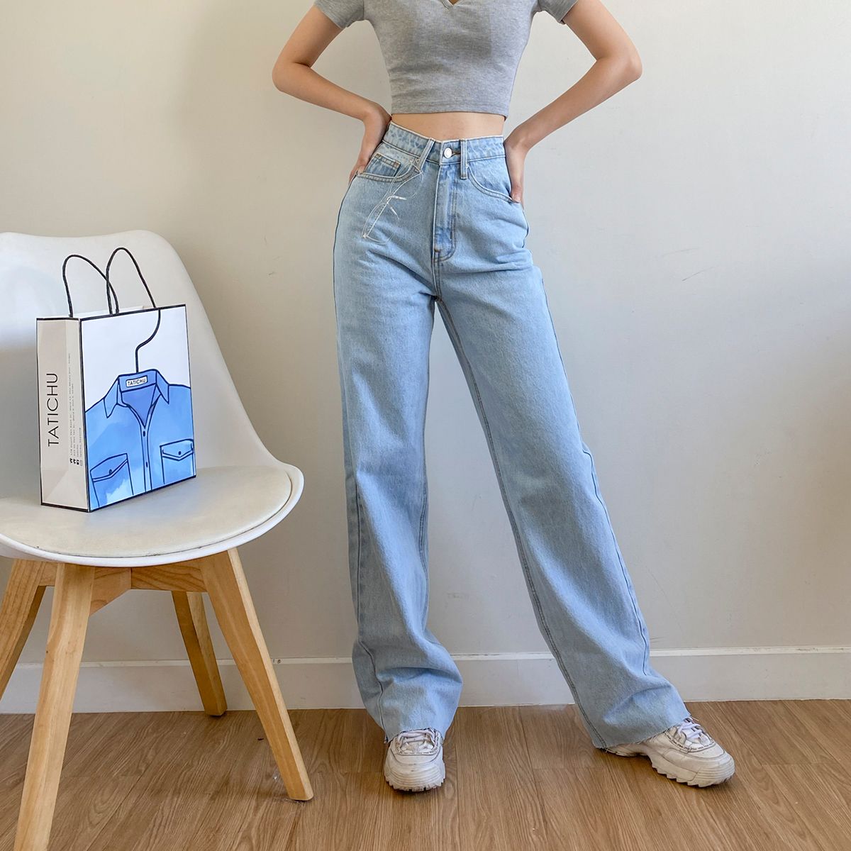 Long Denim Jeans