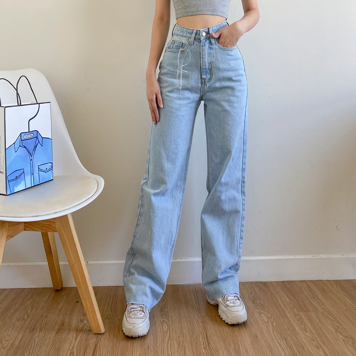 Long Denim Jeans