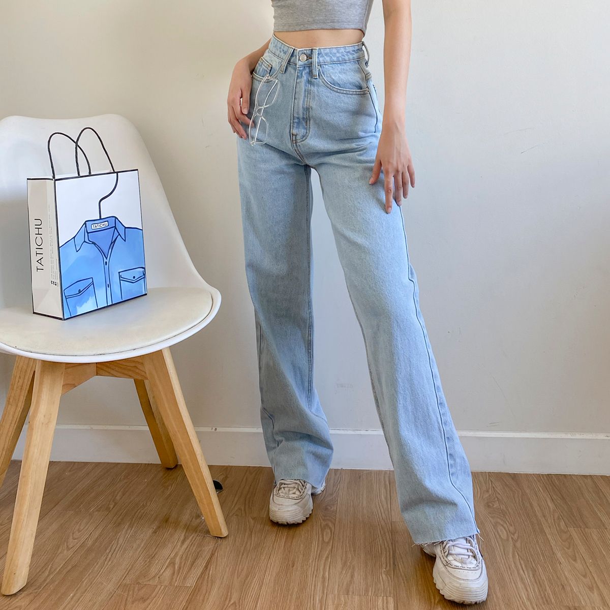 Long Denim Jeans