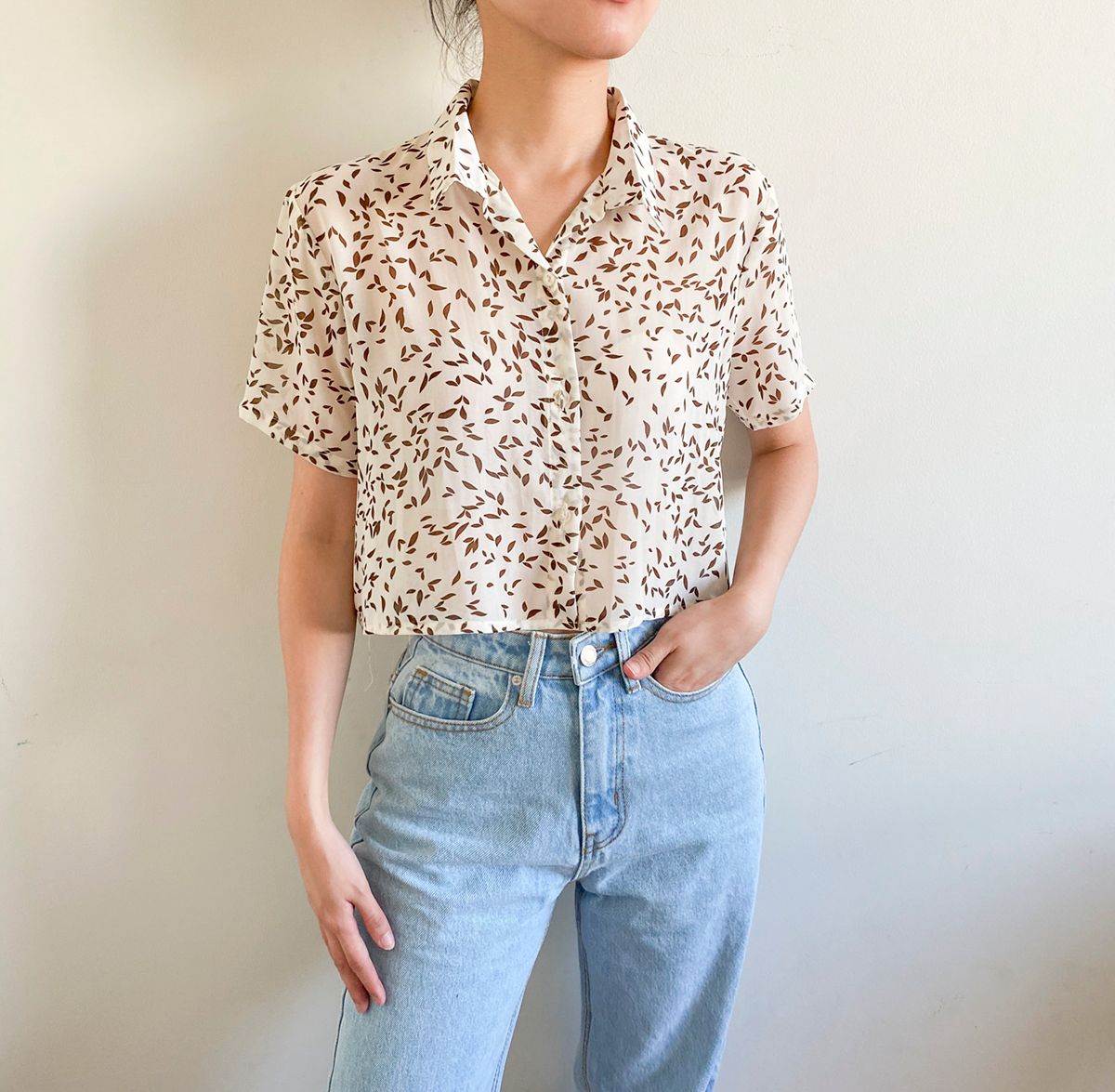 Floral Chiffon Croptop