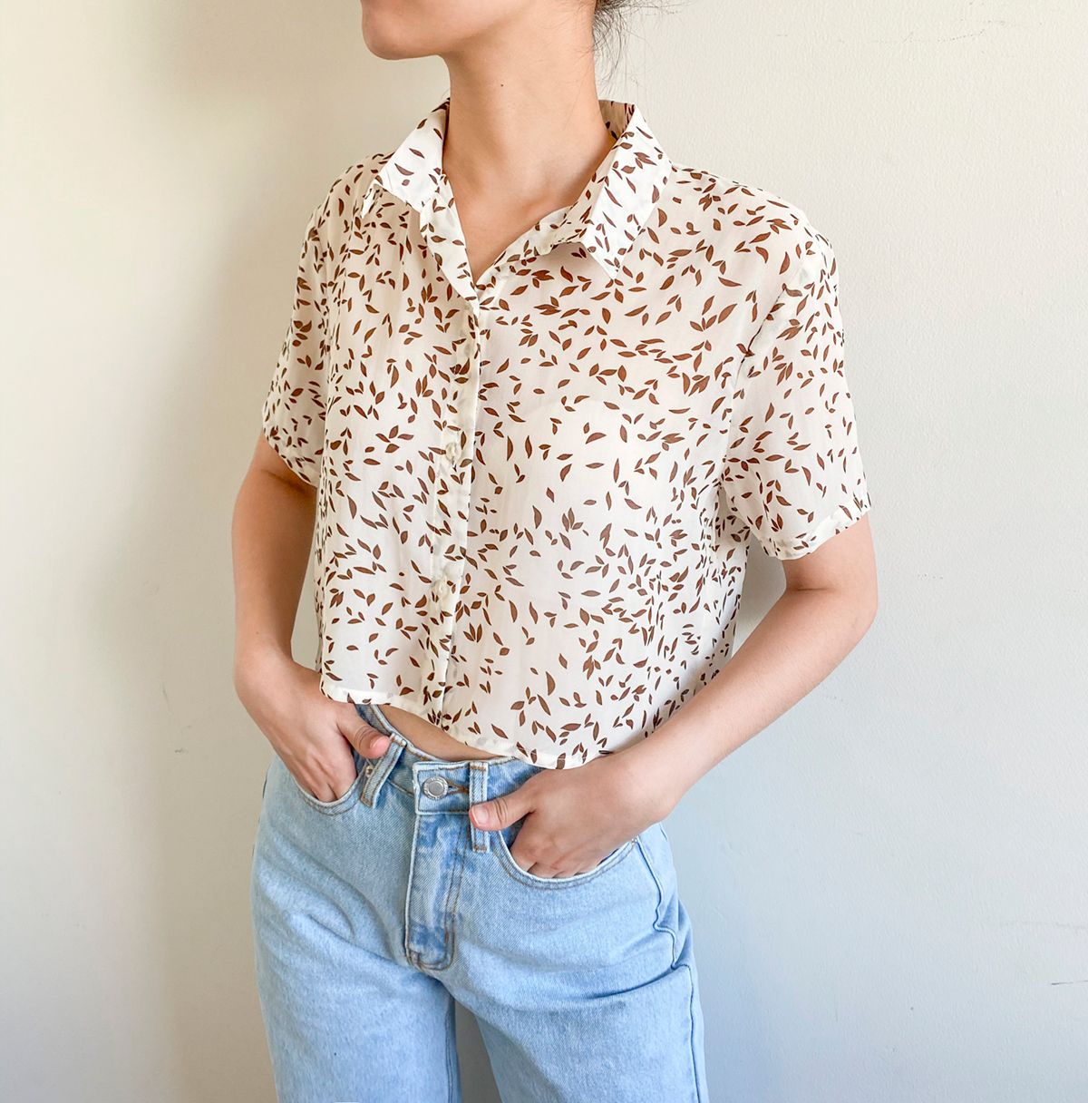Floral Chiffon Croptop