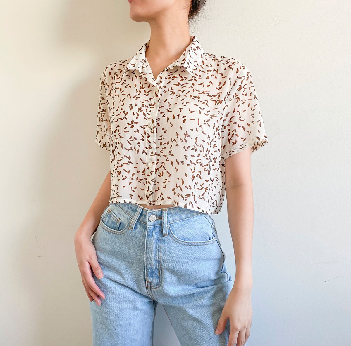 Floral Chiffon Croptop