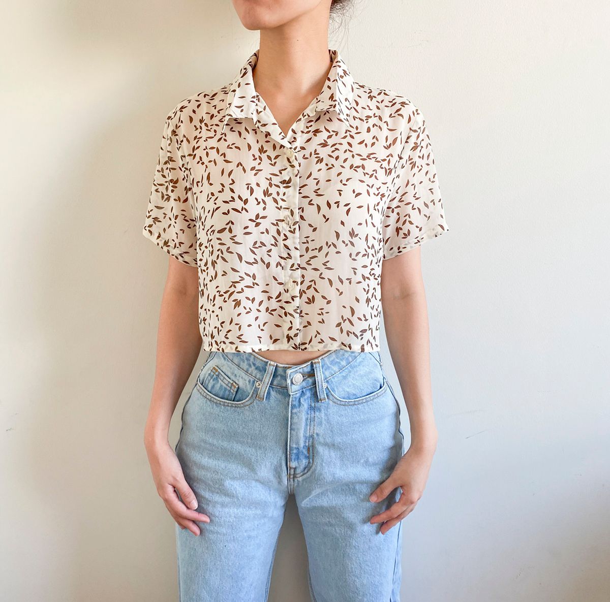 Floral Chiffon Croptop