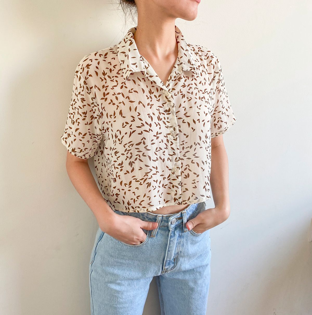 Floral Chiffon Croptop