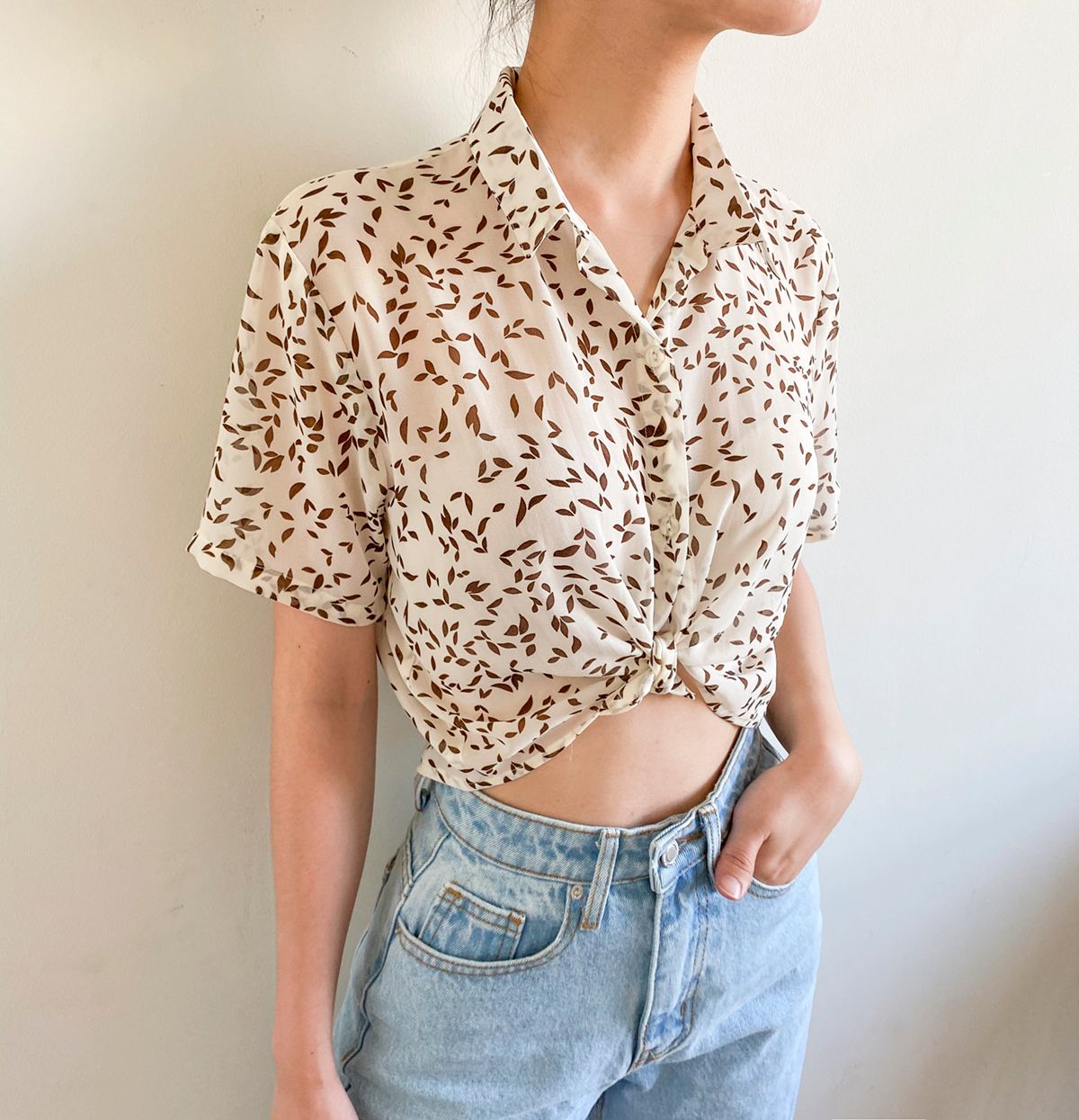 Floral Chiffon Croptop