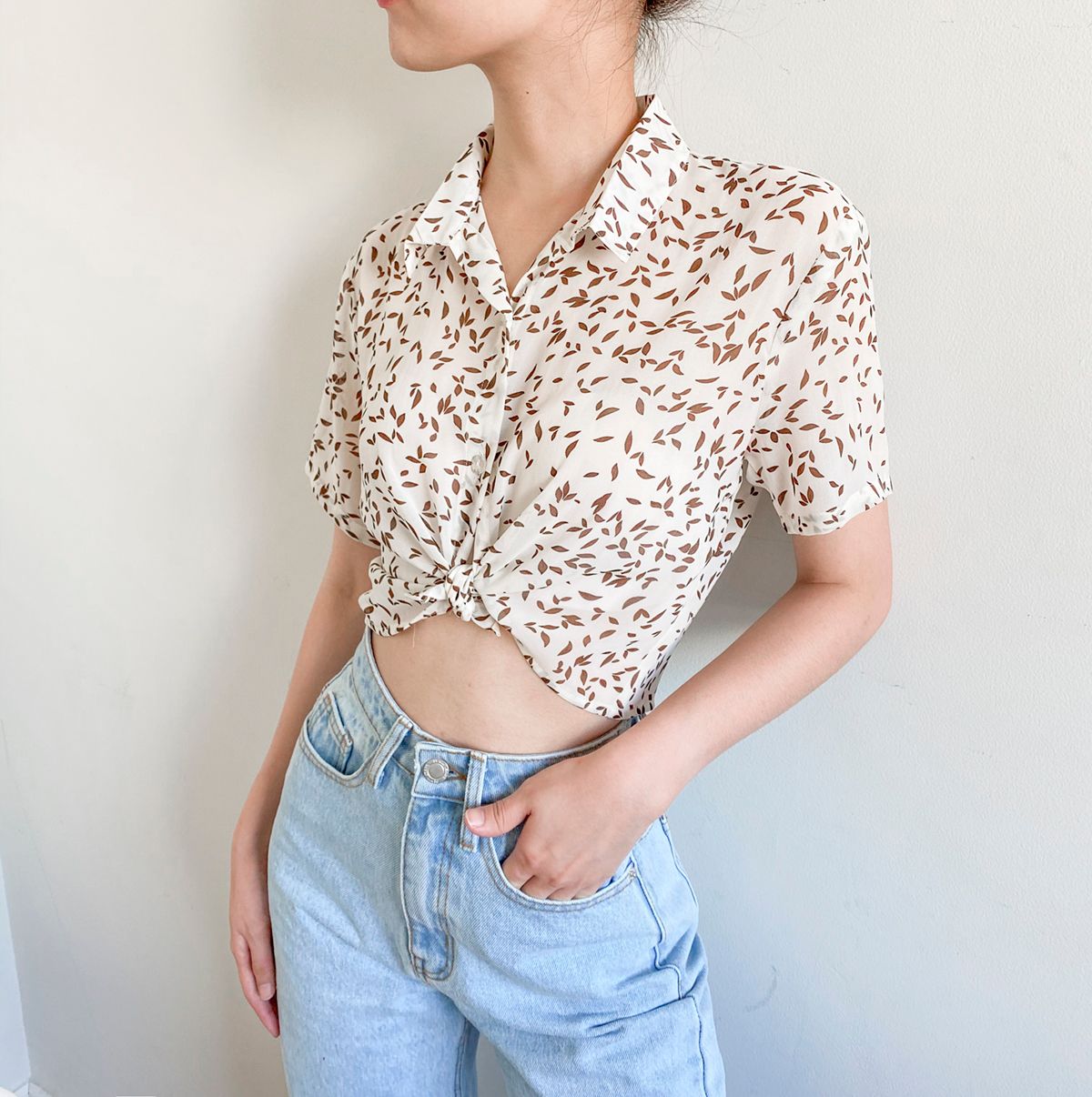 Floral Chiffon Croptop