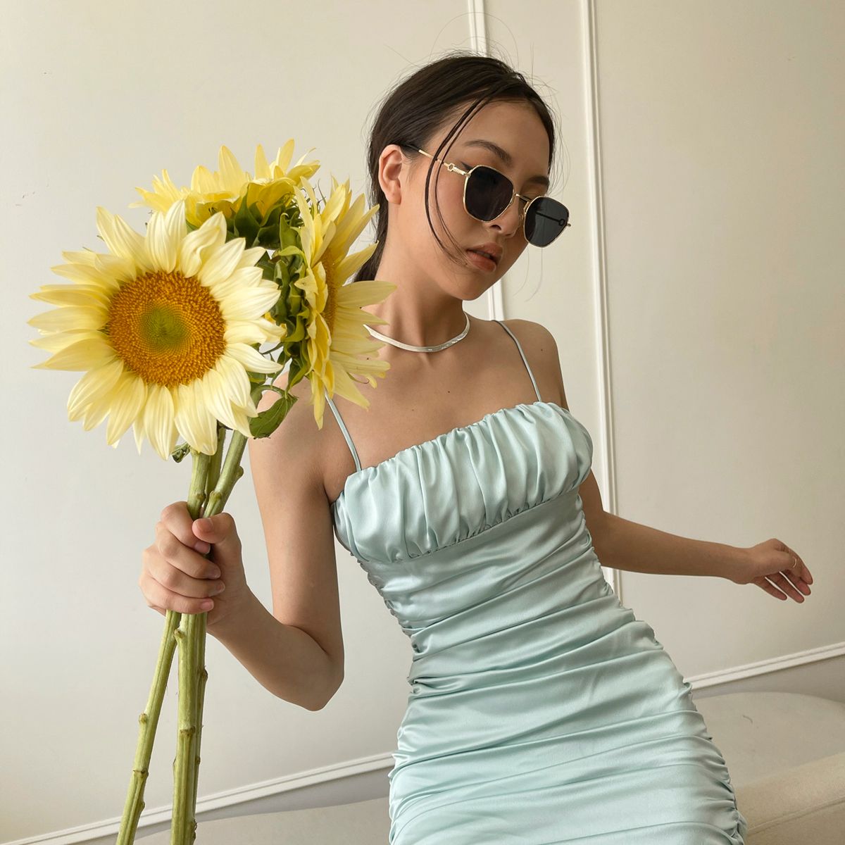 Eudora Cami Dress đầm 2 dây dún