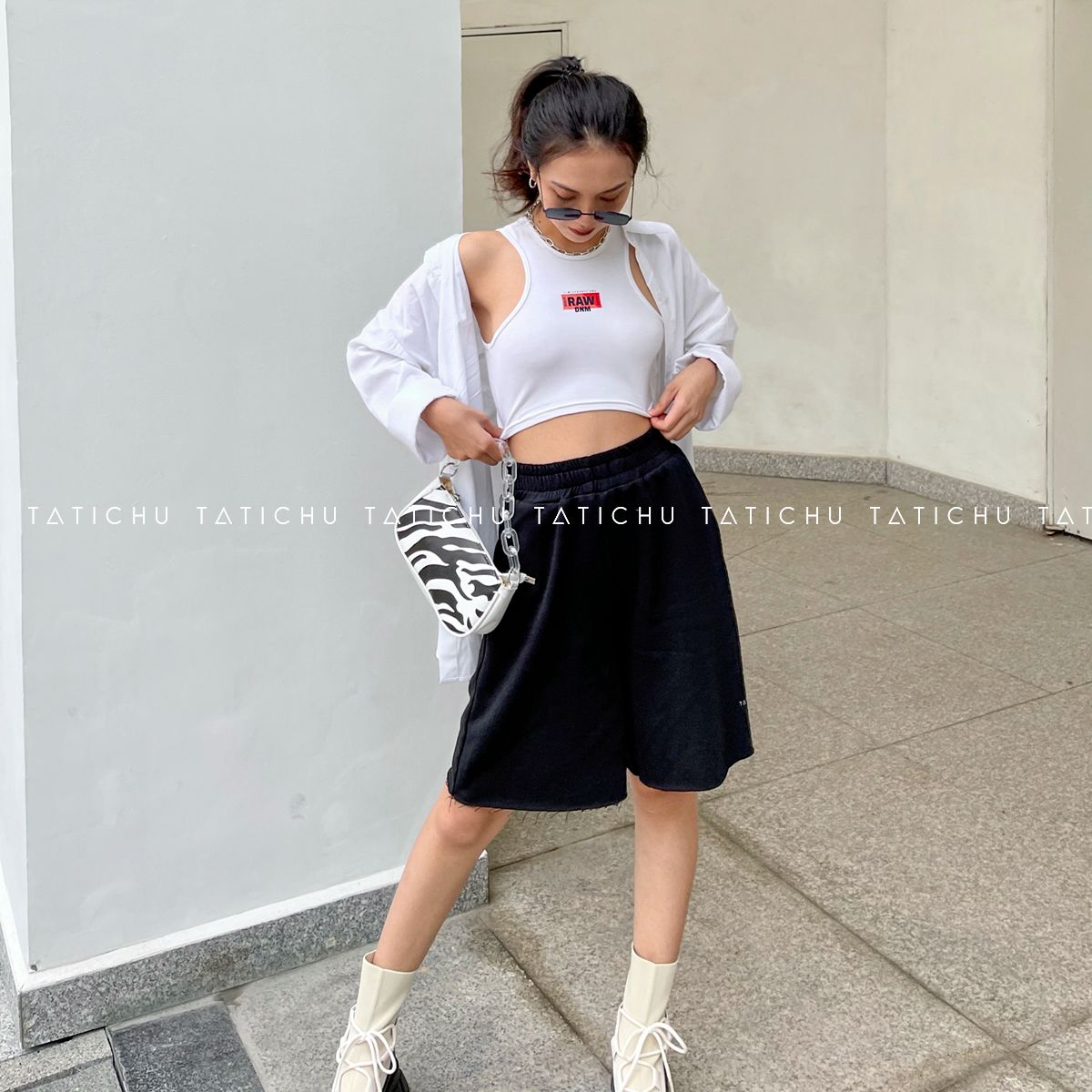 Drawstring Longline Short