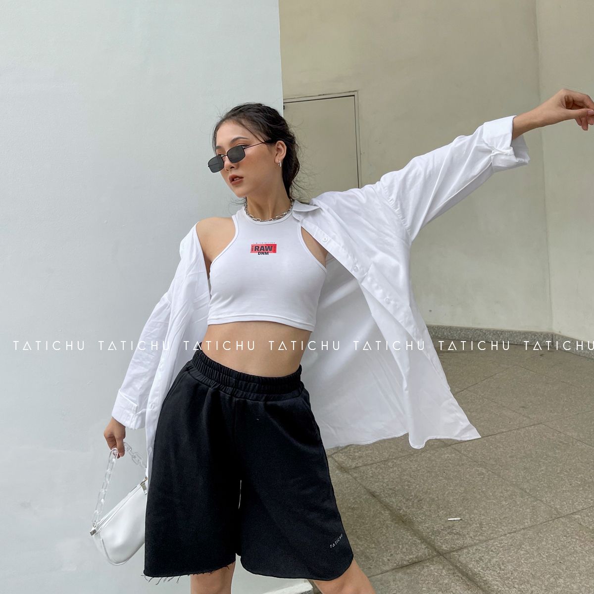 Drawstring Longline Short