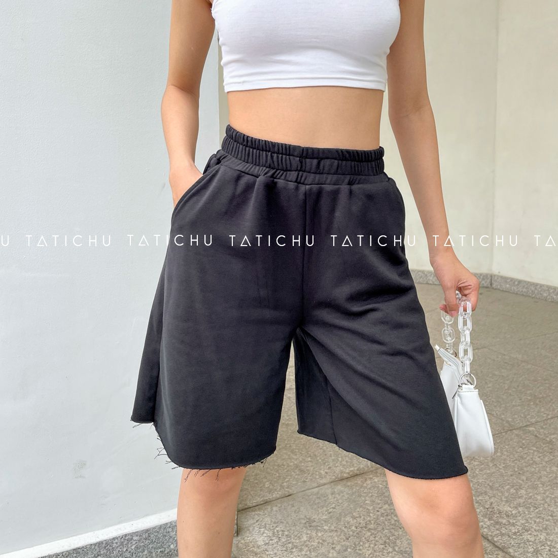 Drawstring Longline Short