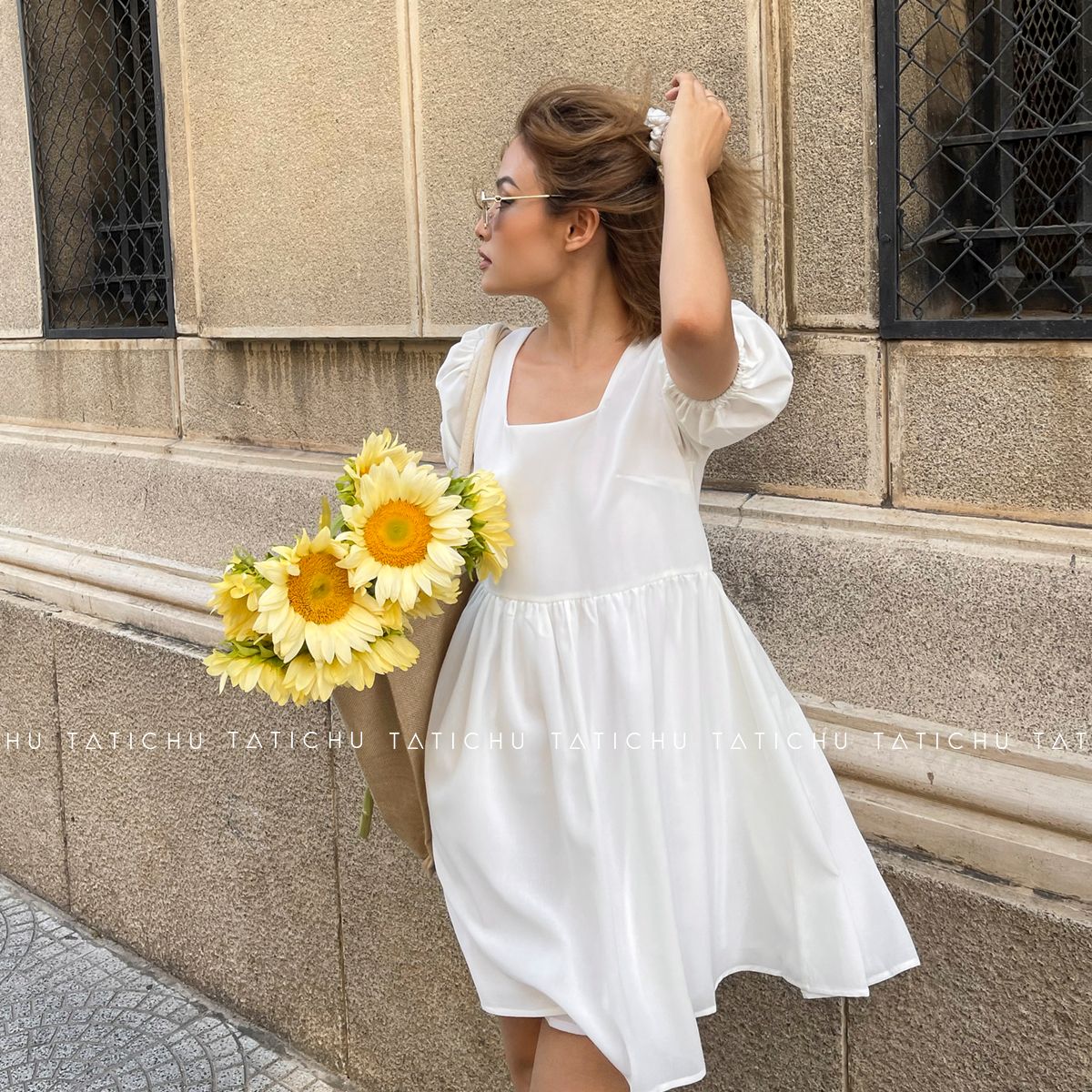 Square Neck Babydoll Dress