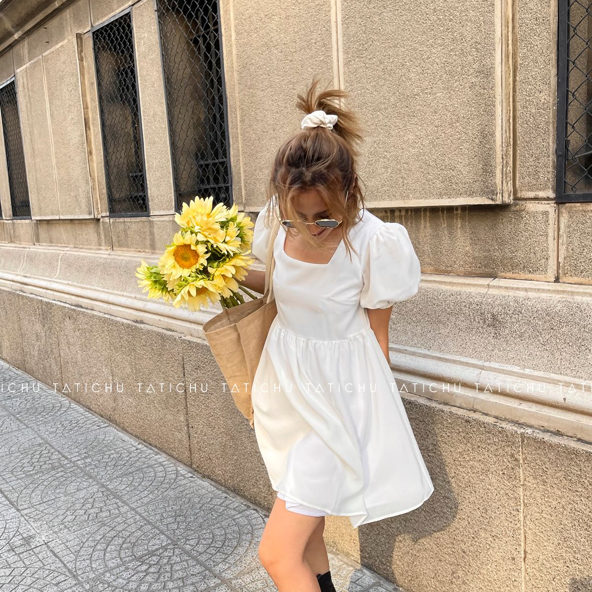 Square Neck Babydoll Dress