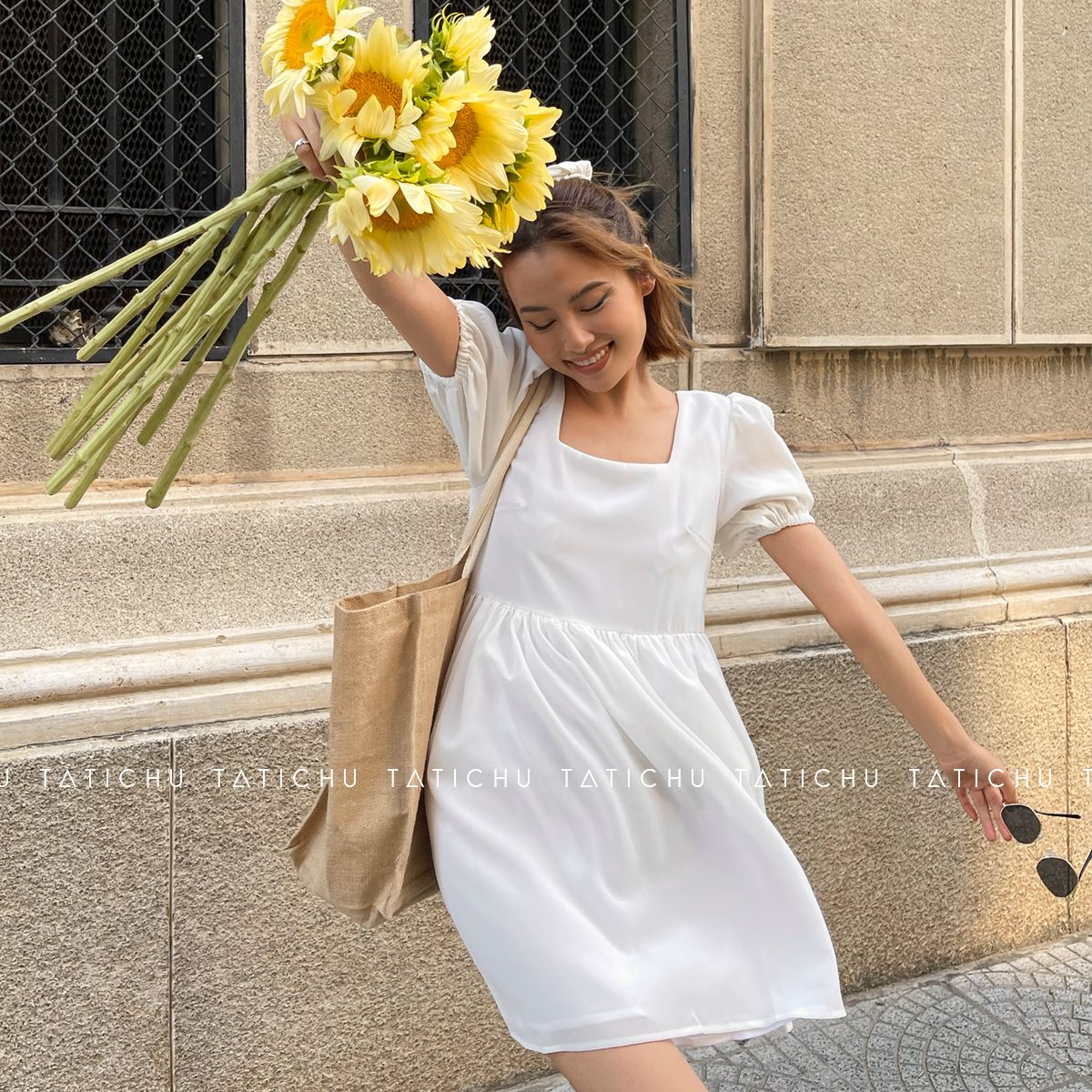 Square Neck Babydoll Dress