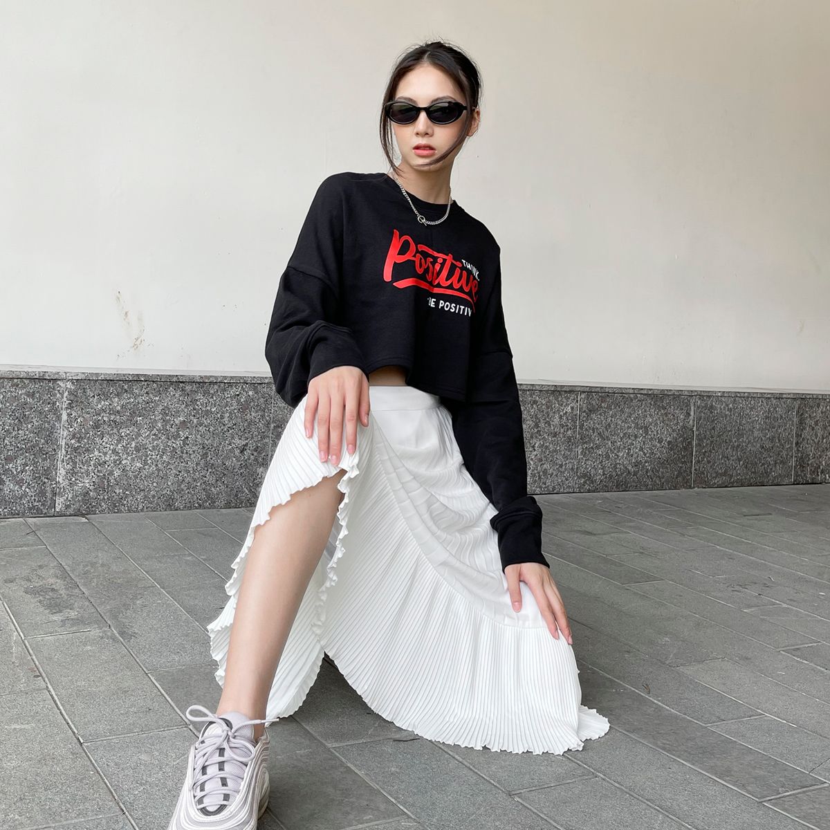 Positive Tshirt Croptop