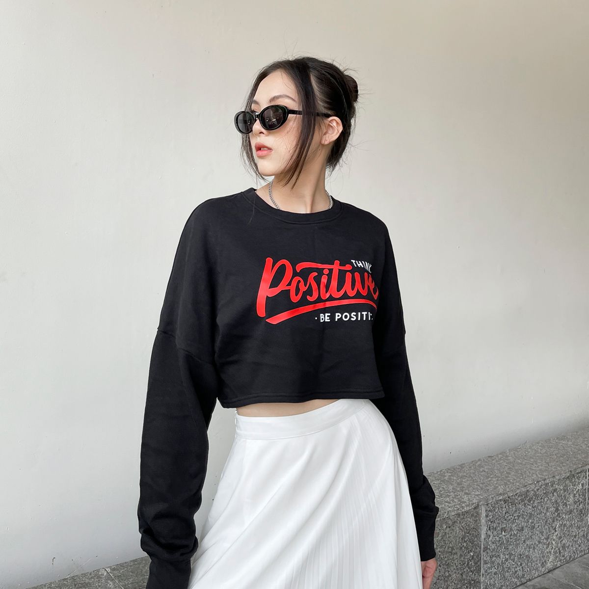 Positive Tshirt Croptop