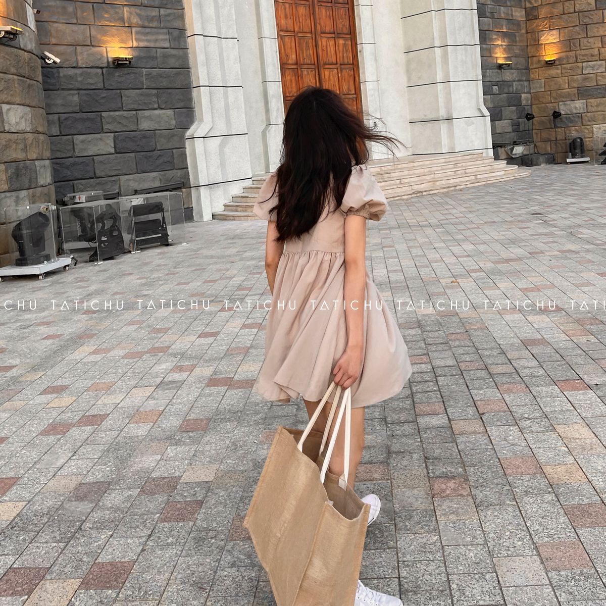Square Neck Babydoll Dress