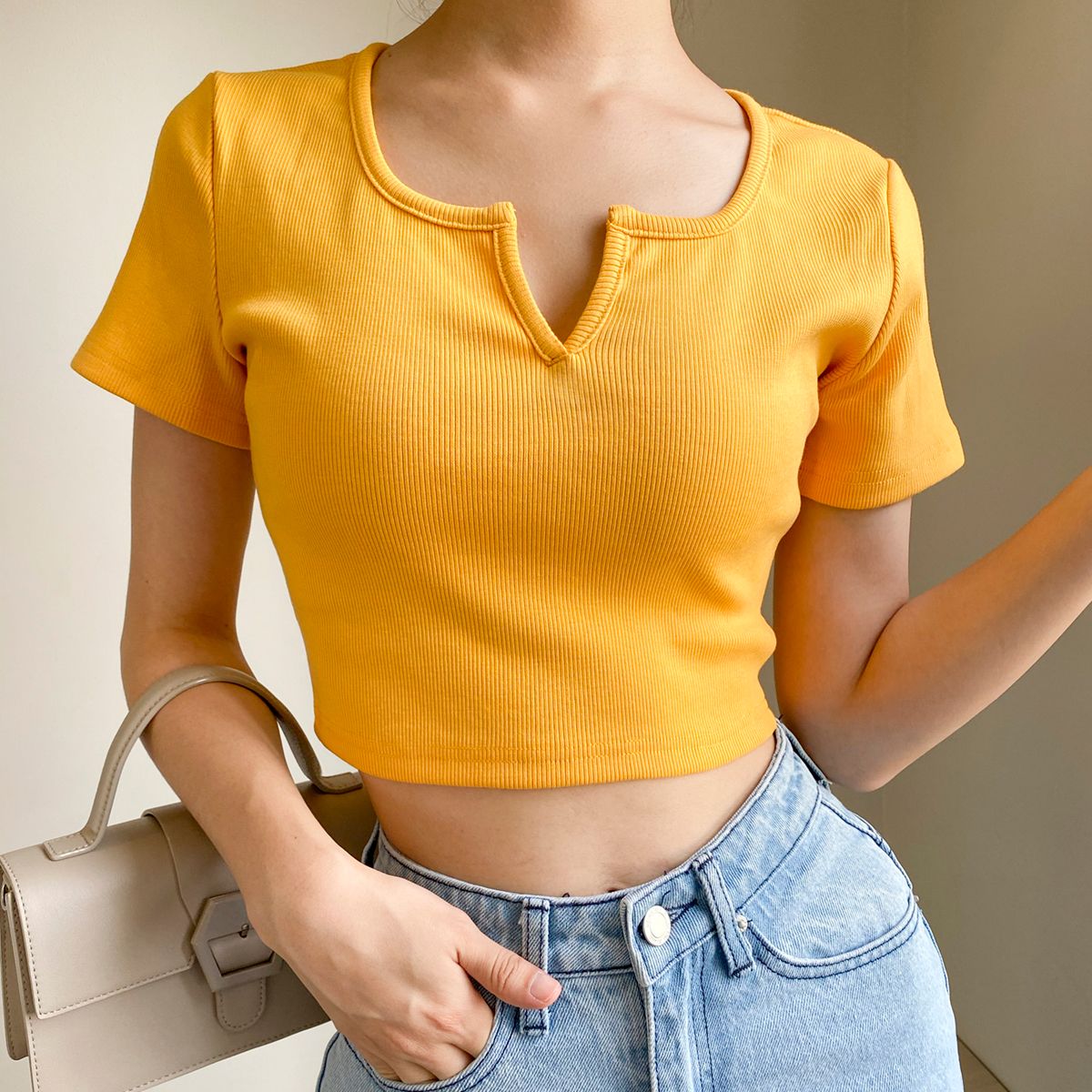 V Neck croptop