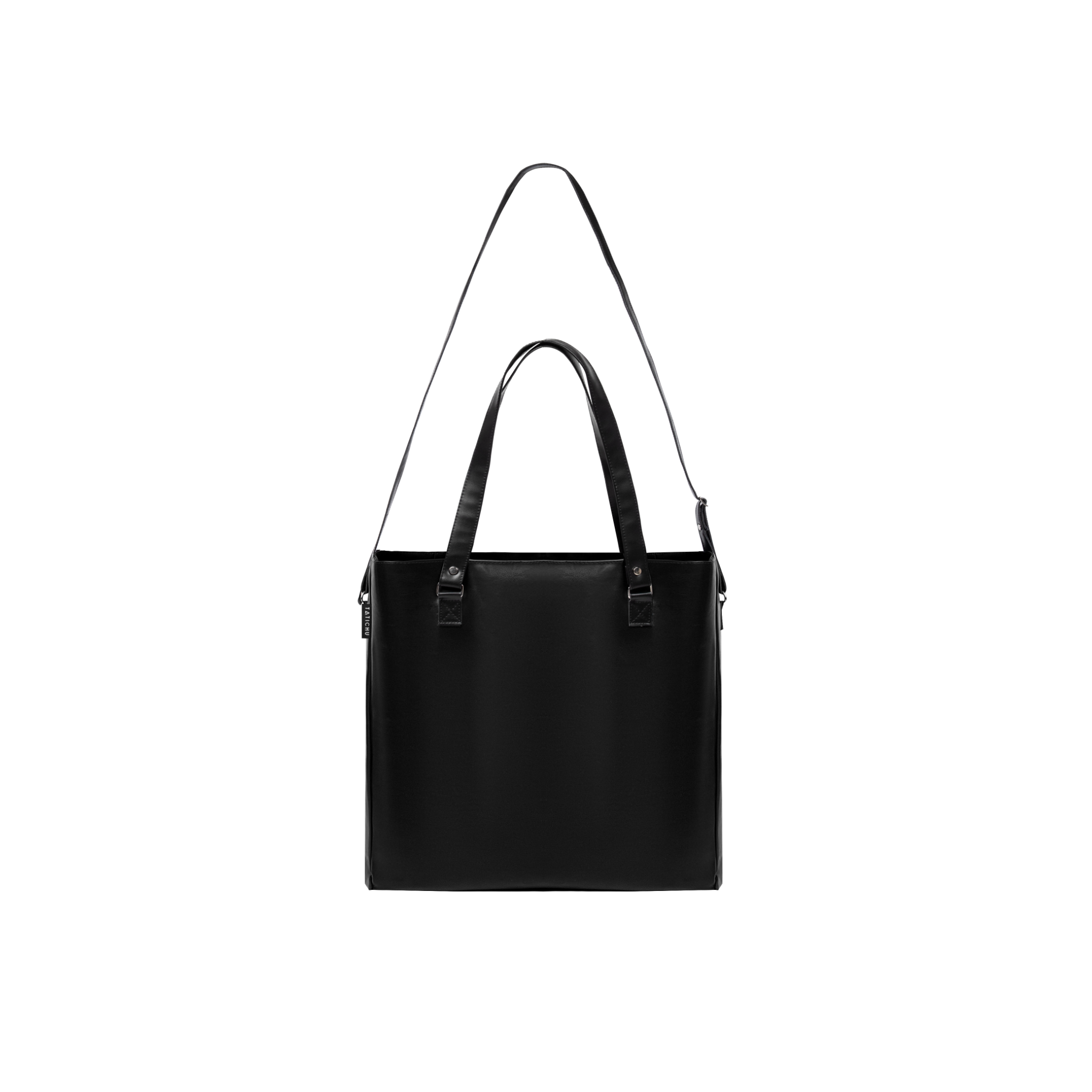 Black Leather Tote Bag