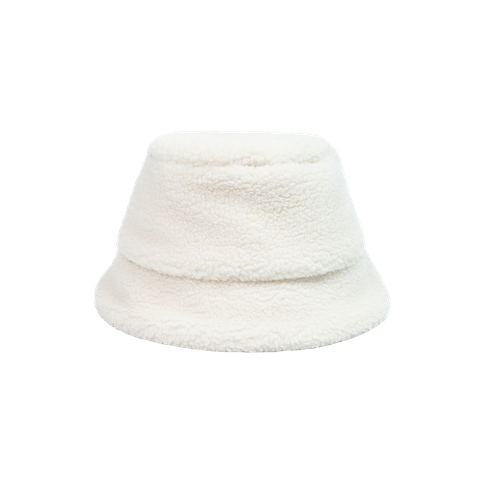  White Teddy Bucket Hat 