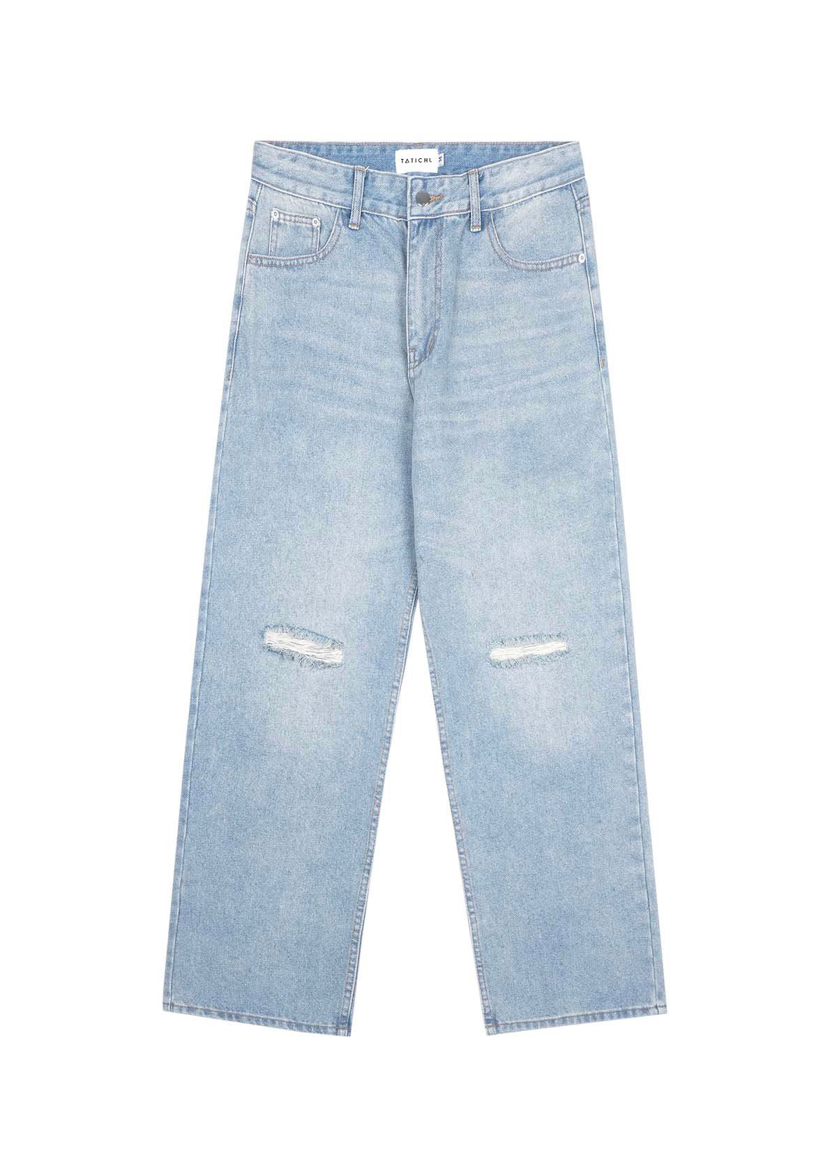 Destroyed Wide Leg Jeans