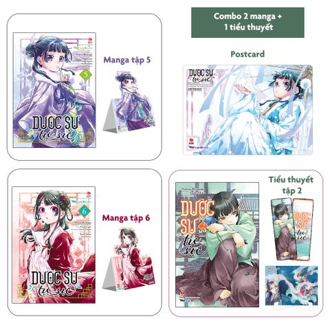 [Combo] Dược Sư Tự Sự Manga Tập 5 + 6 + Lightnovel Tập 2
