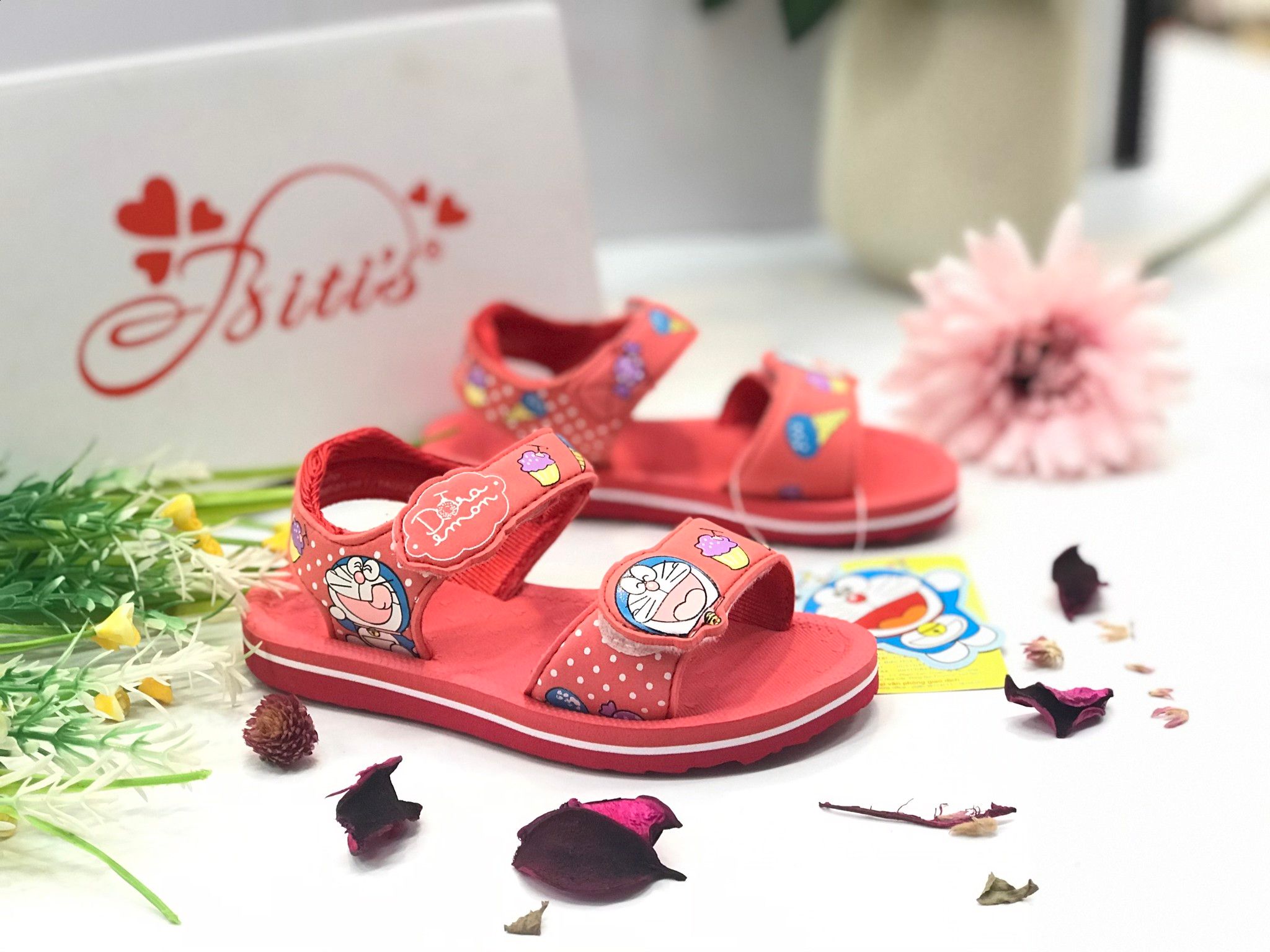 Sandals bé gái quai dán ( size 24 - 33 )-DXG001022