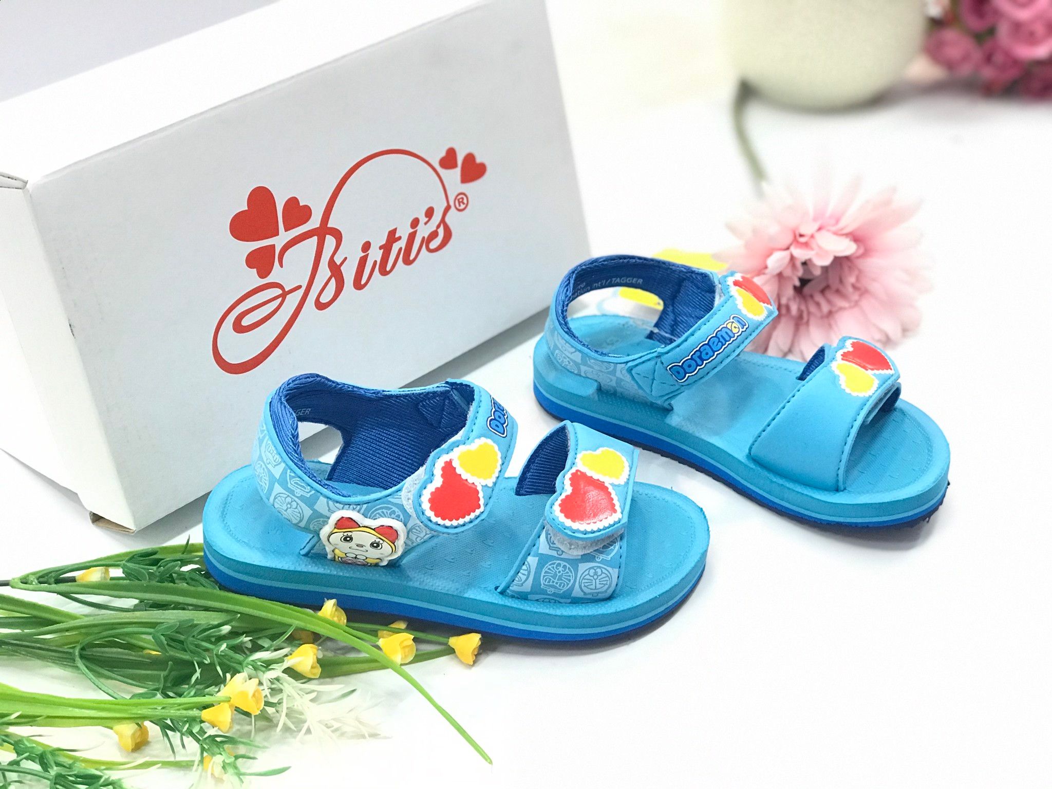 Sandals bé gái quai dán ( size 24 - 33 )-DXG000622