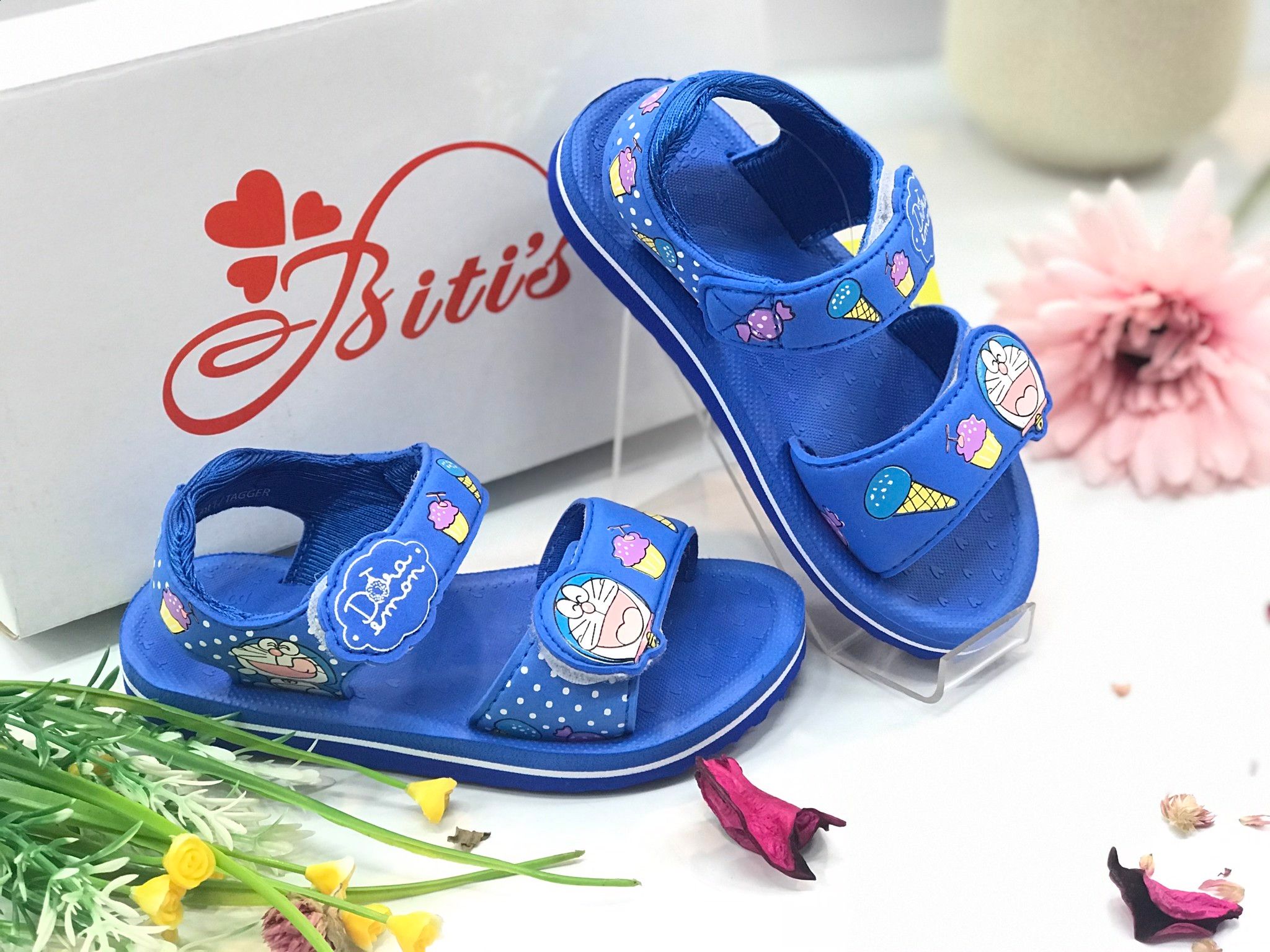 Sandals bé gái quai dán ( size 24 - 33 )-DXG001022