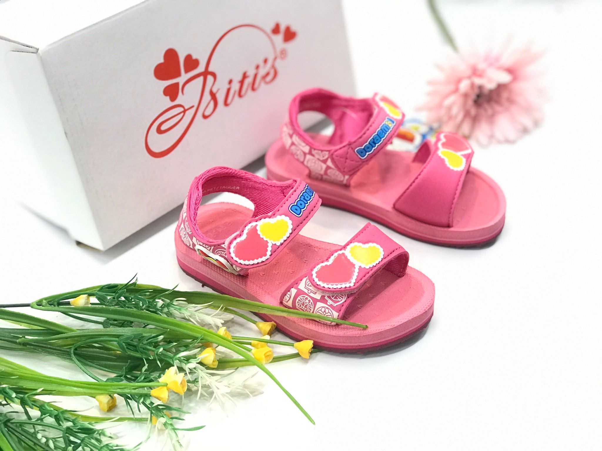 Sandals bé gái quai dán ( size 24 - 33 )-DXG000622
