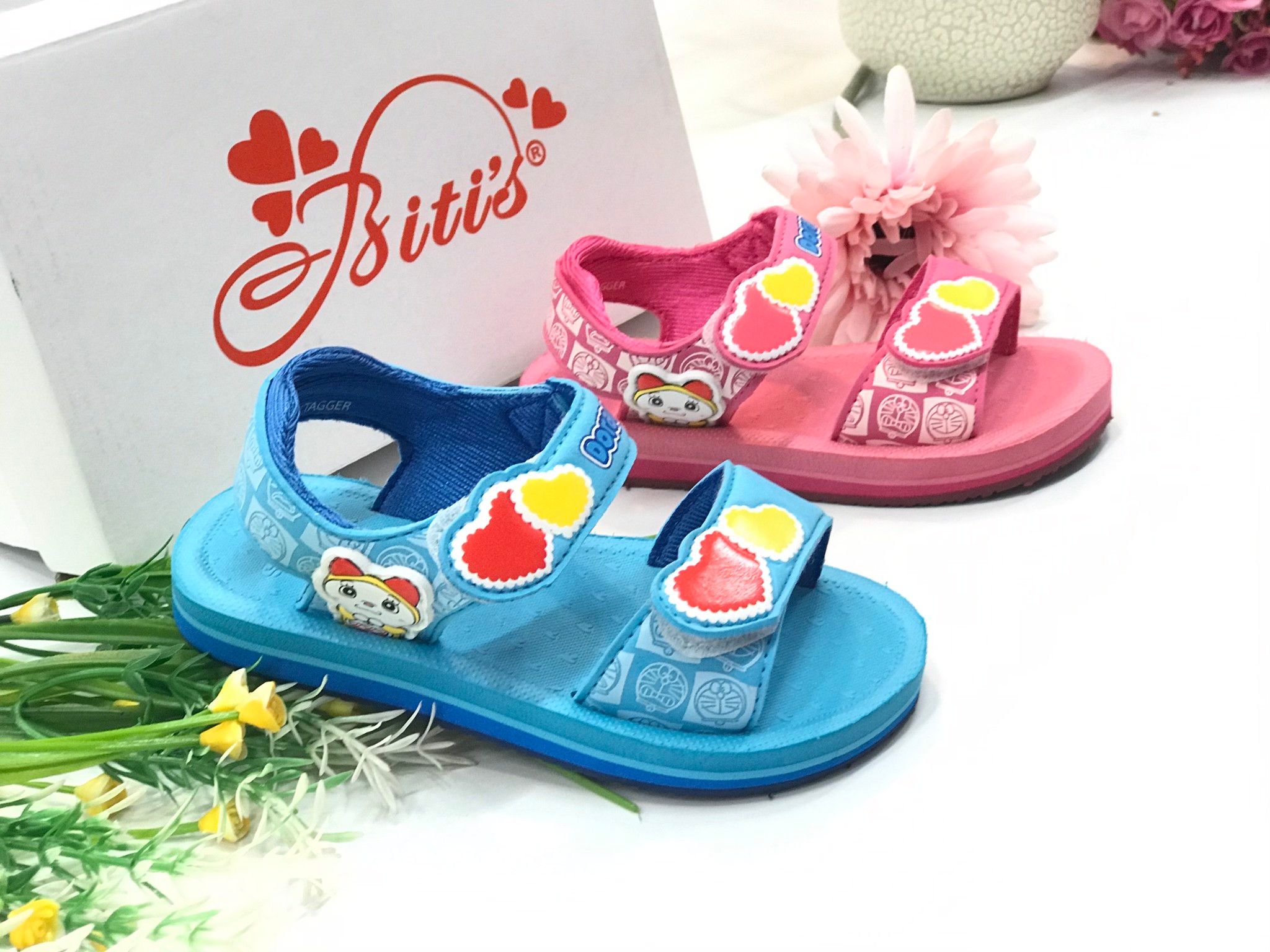 Sandals bé gái quai dán ( size 24 - 33 )-DXG000622