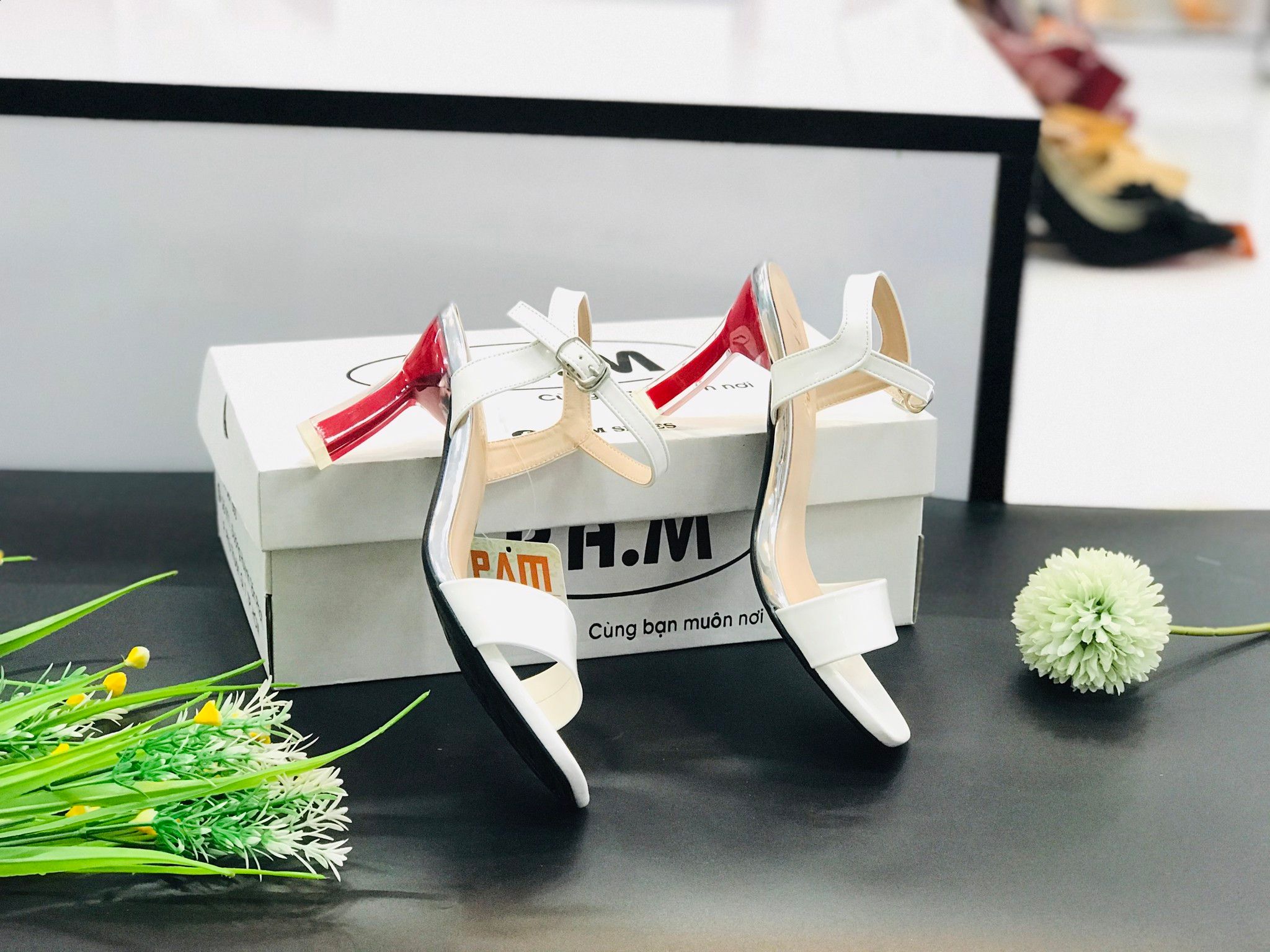 SD 7P Gót Vuông Nhỏ Đỏ