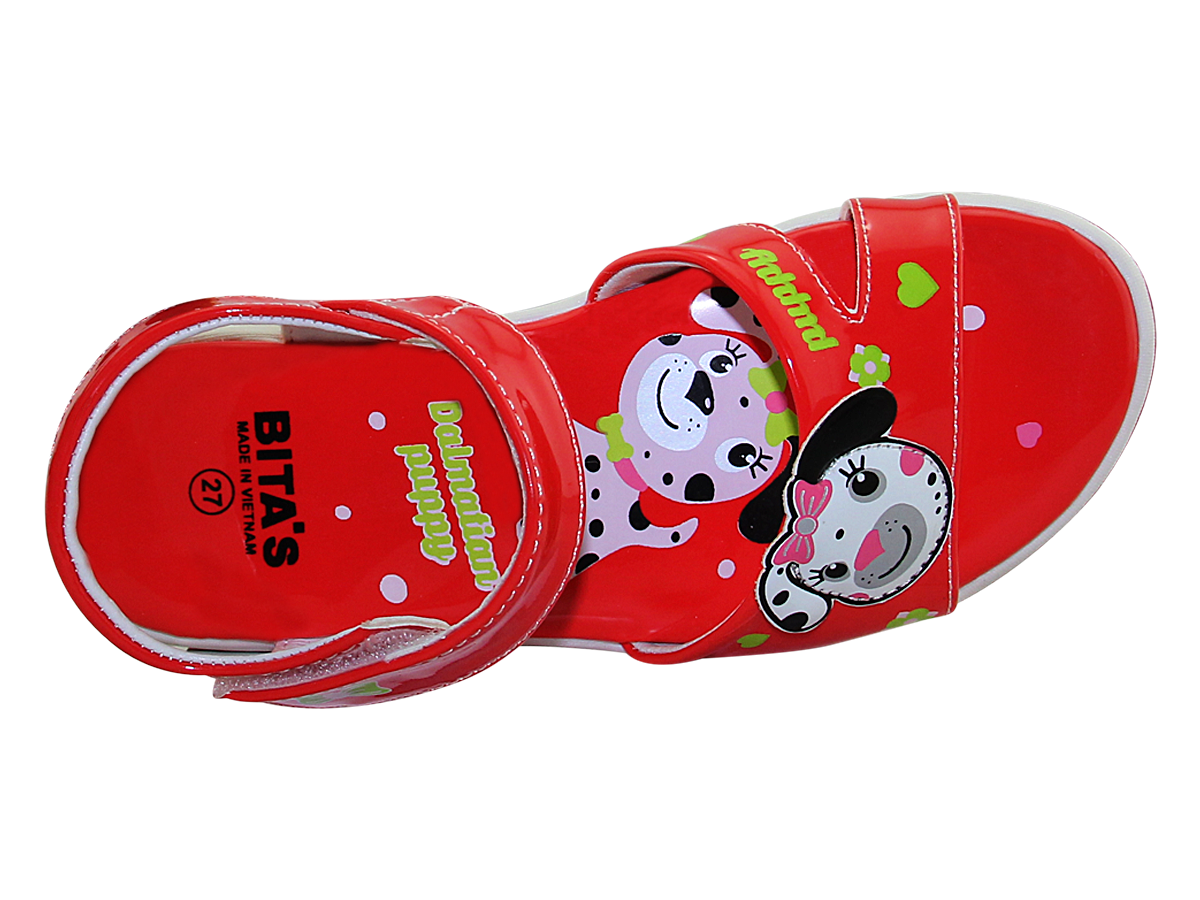 Sandals bé gái quai dán ( size 22 - 30 )-SOB.226