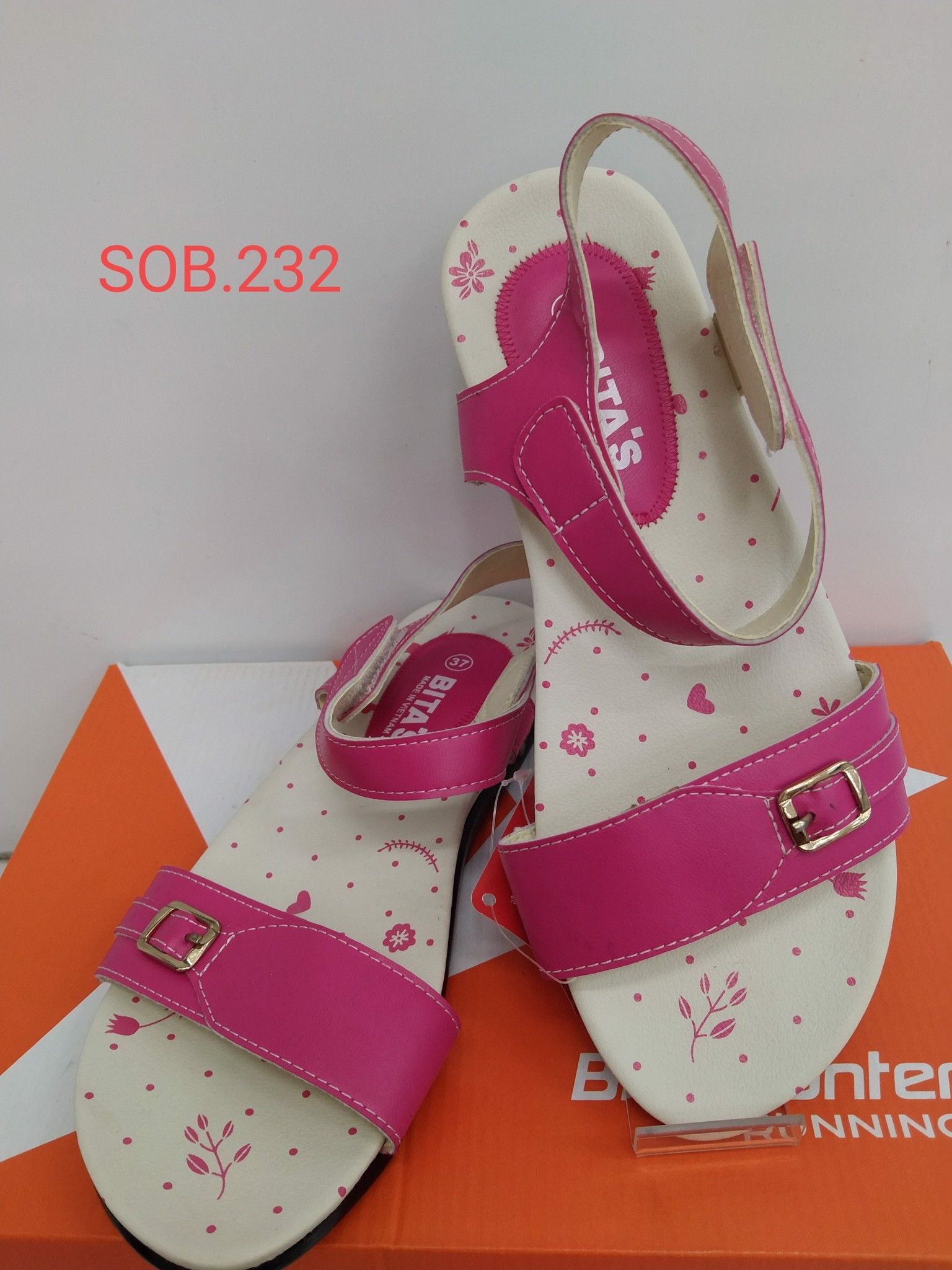 Sandals bé gái quai dán ( size 31 - 37 )-SOB.232