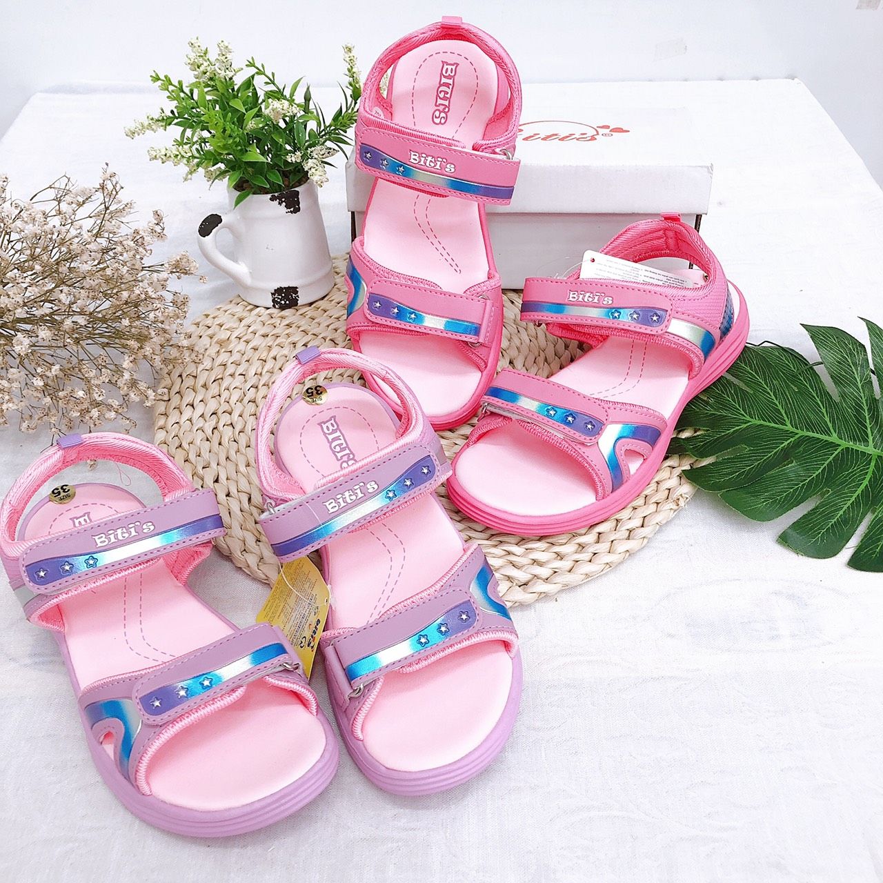Sandals bé gái quai dán ( size 28 - 37 )-DEG000800