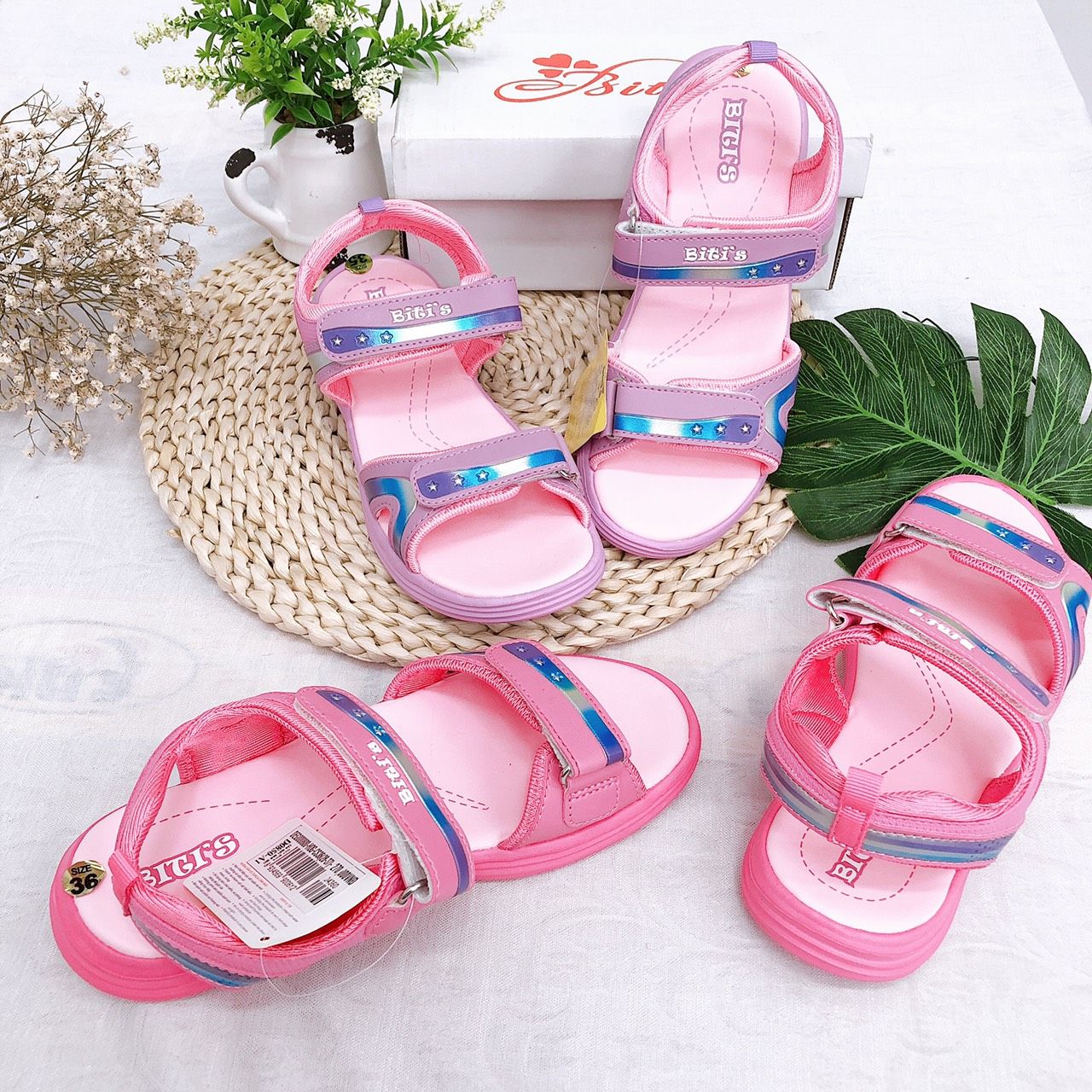 Sandals bé gái quai dán ( size 28 - 37 )-DEG000800